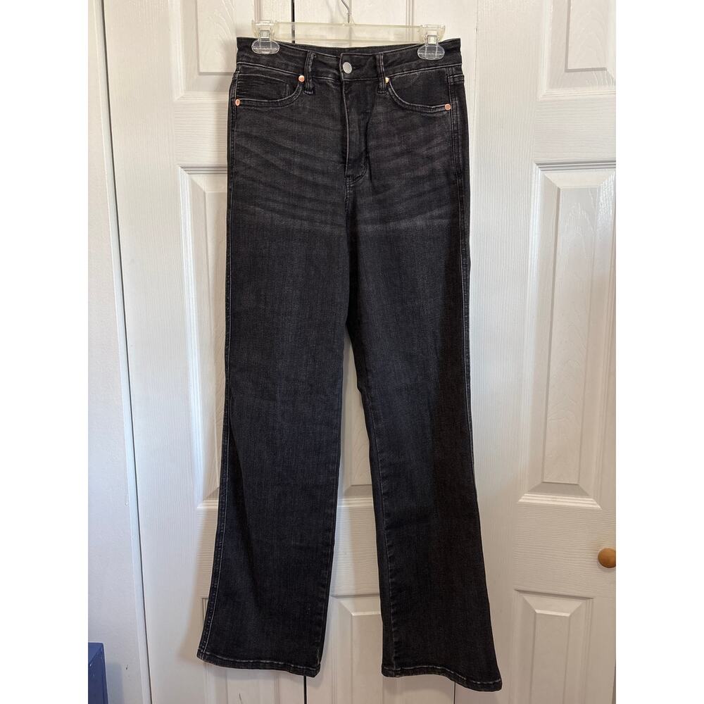 Judy Blue Charcoal Straight Fit Stretch Denim Jeans Size 5/27 - Picture 2 of 9